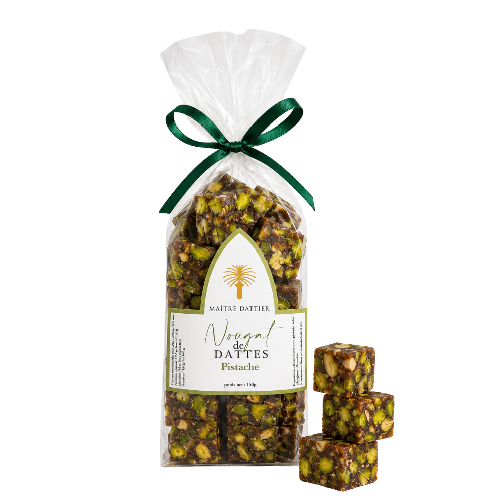 NOUGAT DE DATTES PISTACHE