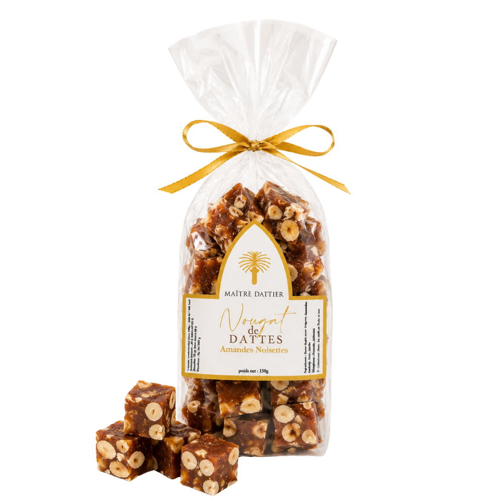 NOUGAT DE DATTE AMANDES & NOISETTES